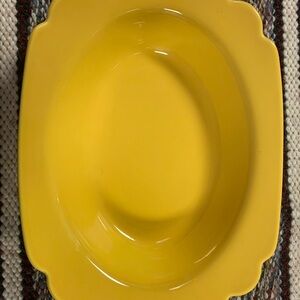 Riviera (Fiesta/HLC) Yellow 9.5”x7.5” Serving Bowl Mint!!!